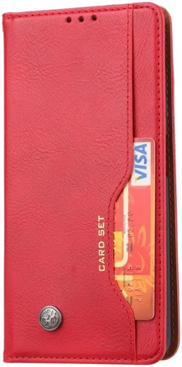 Xiaomi Poco X3/X3 Pro Hoesje Portemonnee Book Case Kunstleer Rood afbeelding 1