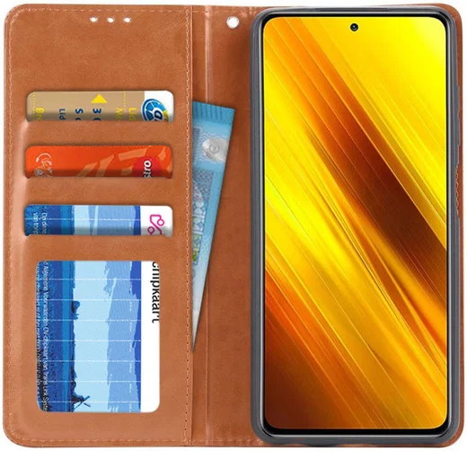 Xiaomi Poco X3/X3 Pro Hoesje Portemonnee Book Case Kunstleer Rood afbeelding 2