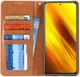 Xiaomi Poco X3/X3 Pro Hoesje Portemonnee Book Case Kunstleer Rood afbeelding 2
