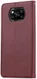 Xiaomi Poco X3/X3 Pro Hoesje Portemonnee Book Case Kunstleer Bordeaux afbeelding 3