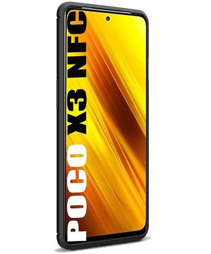 Xiaomi Poco X3/X3 Pro Hoesje Geborsteld TPU Flexibele Back Cover Zwart afbeelding 5