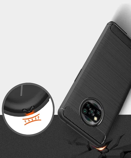Xiaomi Poco X3/X3 Pro Hoesje Geborsteld TPU Flexibele Back Cover Blauw afbeelding 9