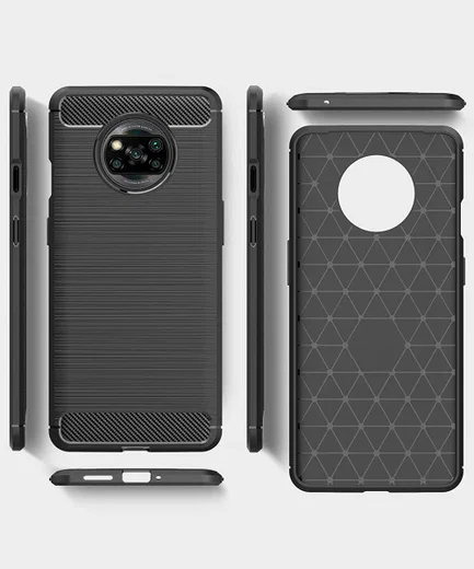 Xiaomi Poco X3/X3 Pro Hoesje Geborsteld TPU Flexibele Back Cover Blauw afbeelding 7
