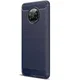 Xiaomi Poco X3/X3 Pro Hoesje Geborsteld TPU Flexibele Back Cover Blauw afbeelding 1
