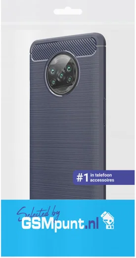 Xiaomi Poco X3/X3 Pro Hoesje Geborsteld TPU Flexibele Back Cover Blauw afbeelding 4