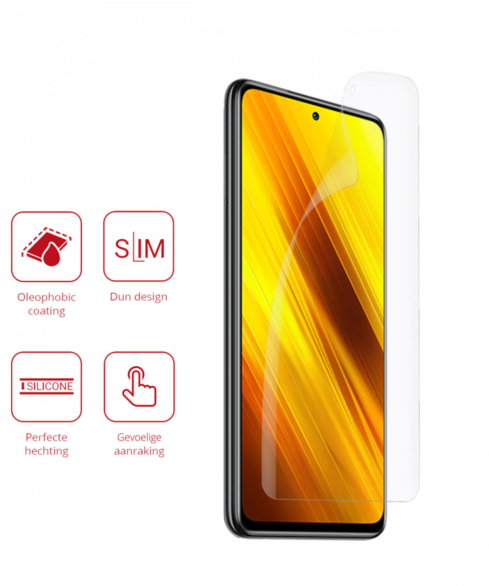 Rosso Xiaomi Poco X3/X3 Pro Screenprotector Ultra Clear Folie Duo Pack afbeelding 2