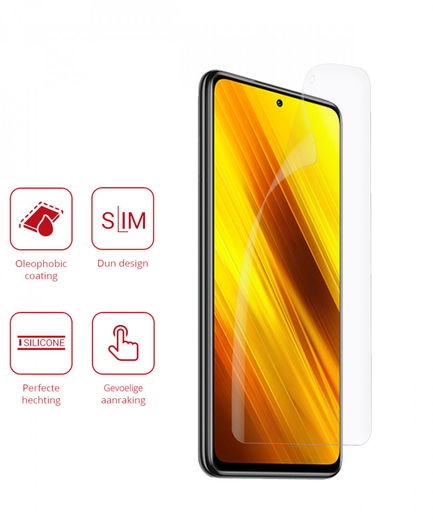 Rosso Xiaomi Poco X3/X3 Pro Screenprotector Ultra Clear Folie Duo Pack afbeelding 2