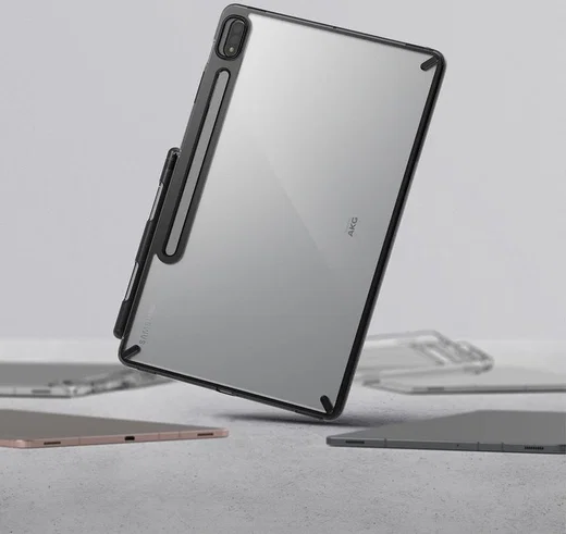 Ringke Fusion Samsung Galaxy Tab S7 Hoes Smoke Black afbeelding 4