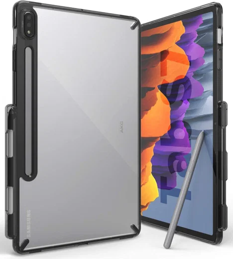 Ringke Fusion Samsung Galaxy Tab S7 Hoes Smoke Black afbeelding 1