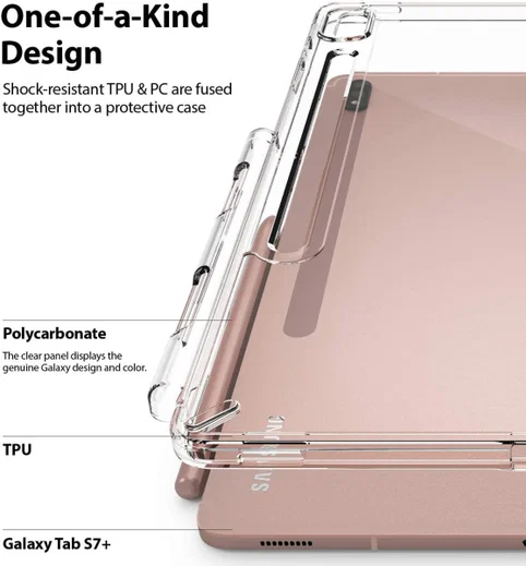 Ringke Fusion Samsung Galaxy Tab S7 Plus Hoes Transparant afbeelding 3