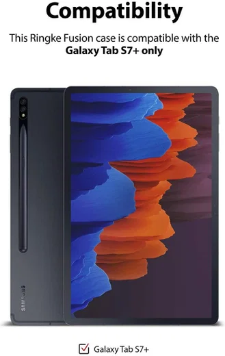 Ringke Fusion Samsung Galaxy Tab S7 Plus Hoes Transparant afbeelding 8