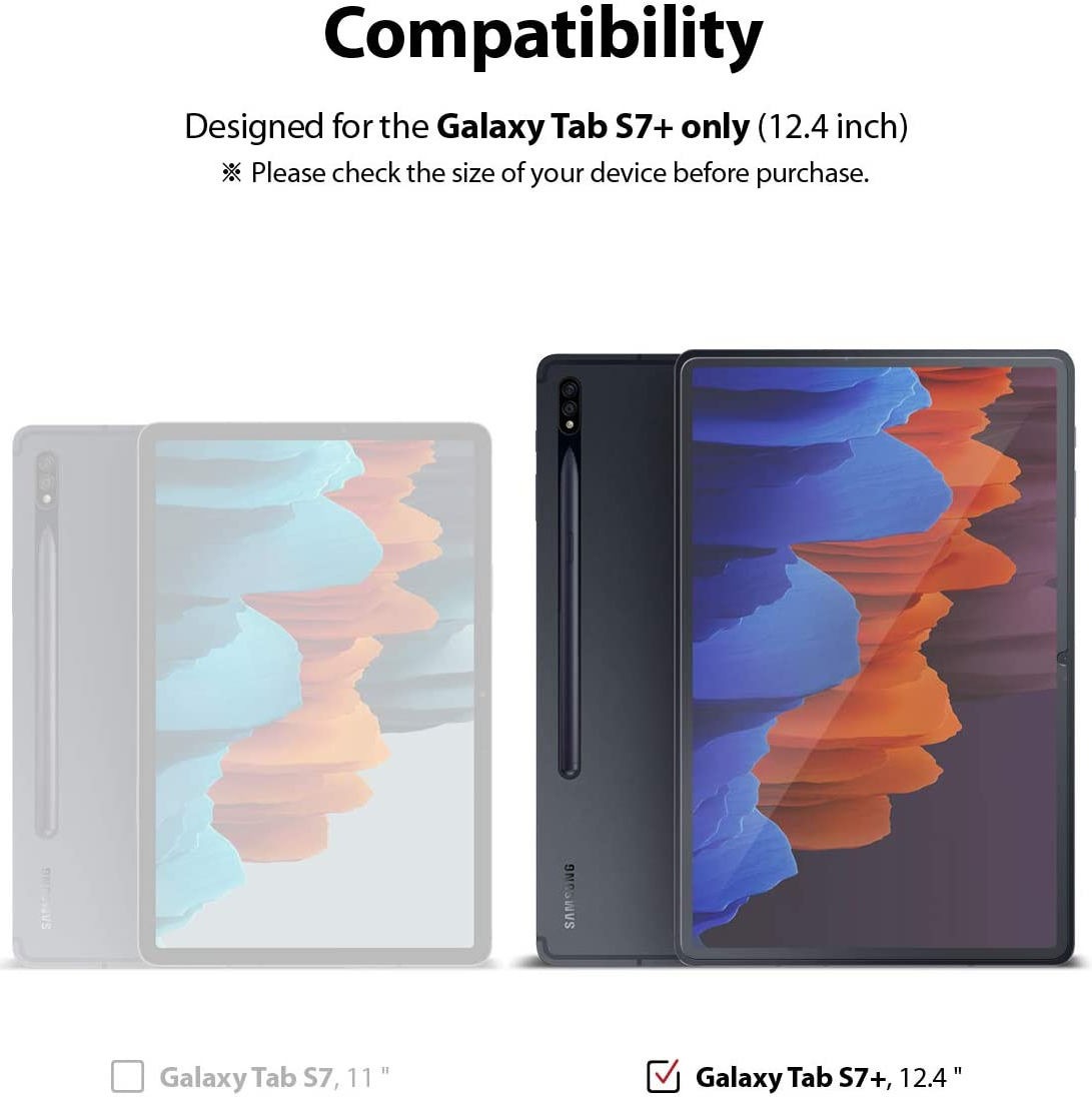 Ringke Invisible Defender Samsung Galaxy Tab S7 Plus Screenprotector afbeelding 8