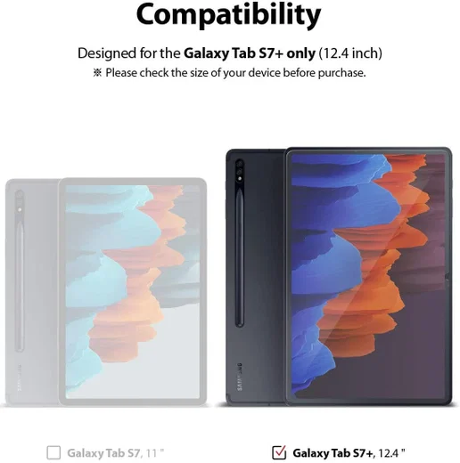 Ringke Invisible Defender Samsung Galaxy Tab S7 Plus Screenprotector afbeelding 8
