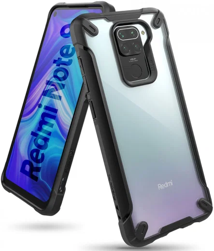 Ringke Fusion X Xiaomi Redmi Note 9 Hoesje Zwart afbeelding 1