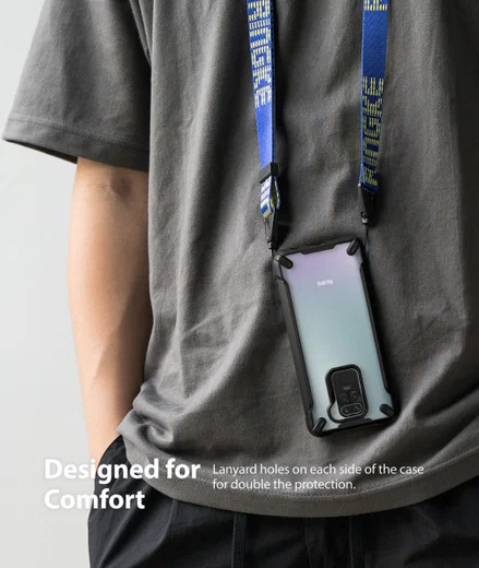 Ringke Fusion X Xiaomi Redmi Note 9 Hoesje Camo Zwart afbeelding 3