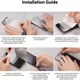 Ringke Dual Easy Wing Xiaomi Redmi Note 9 Screenprotector (Duo Pack) afbeelding 9