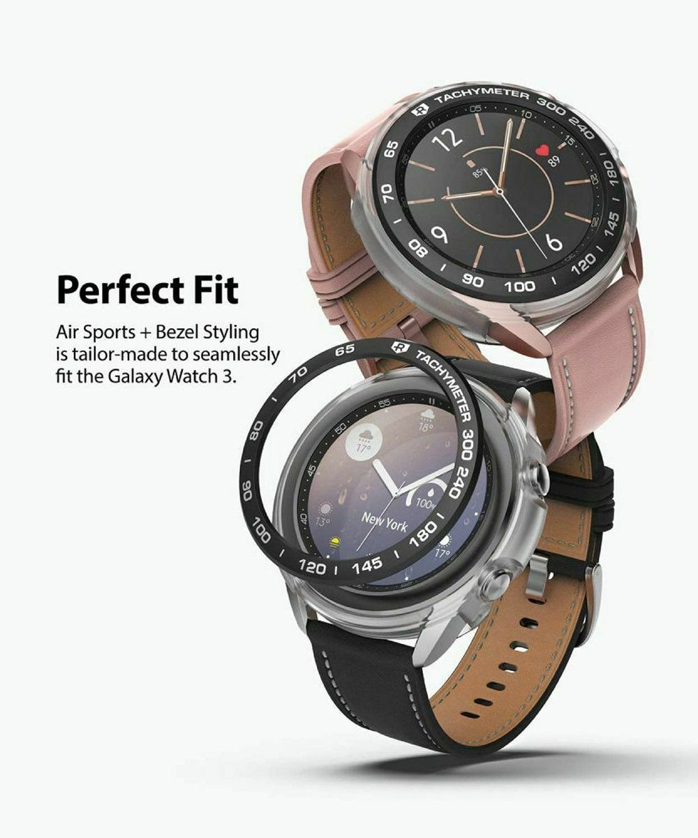 Ringke Air Sports Bezel Styling Galaxy Watch 3 41MM Combo Pack Zwart afbeelding 4