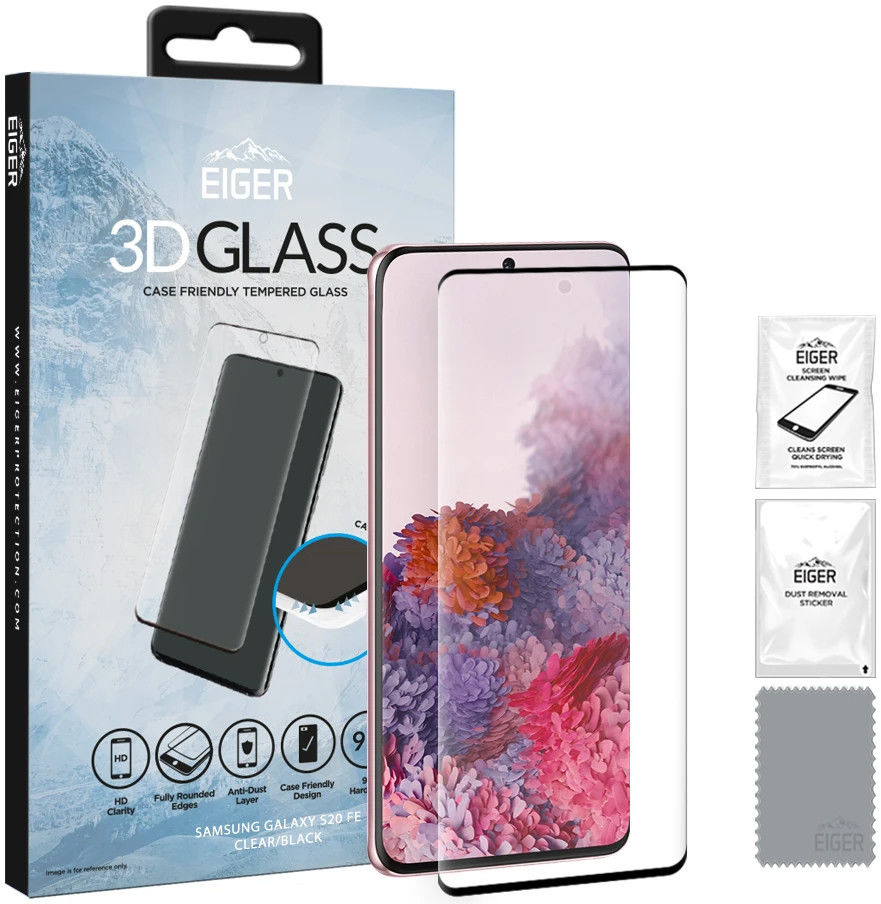 Eiger Samsung Galaxy S20 FE Tempered Glass Case Friendly Gebogen afbeelding 6
