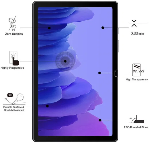 Eiger Samsung Galaxy Tab A7 (2020) Tempered Glass Case Friendly Plat afbeelding 2