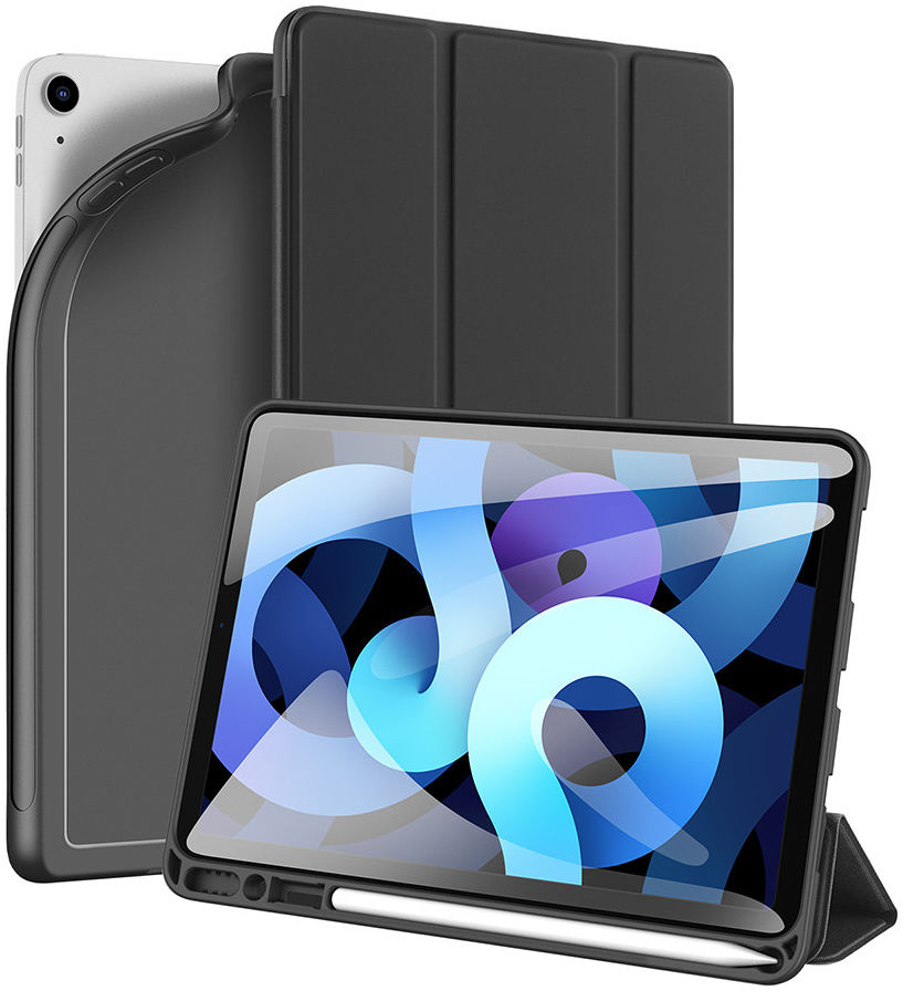 Dux Ducis Osom Series Apple iPad Air 2020 / 2022 Hoes Tri-Fold Zwart afbeelding 1