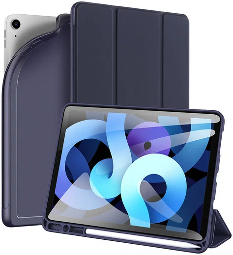 Dux Ducis Osom Series Apple iPad Air 2020 / 2022 Hoes Tri-Fold Blauw afbeelding 1