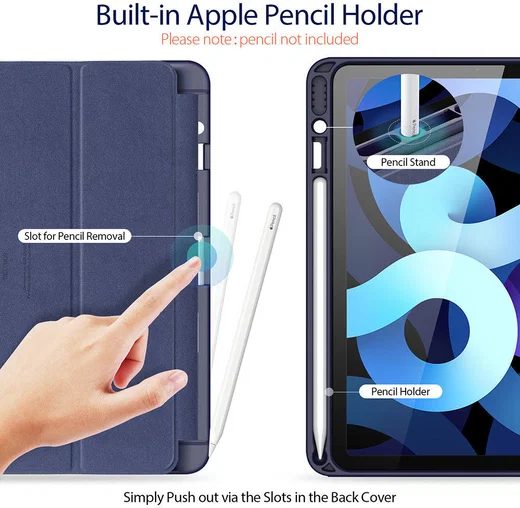 Dux Ducis Osom Series Apple iPad Air 2020 / 2022 Hoes Tri-Fold Blauw afbeelding 3