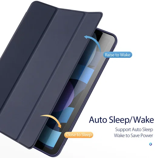 Dux Ducis Osom Series Apple iPad Air 2020 / 2022 Hoes Tri-Fold Blauw afbeelding 5
