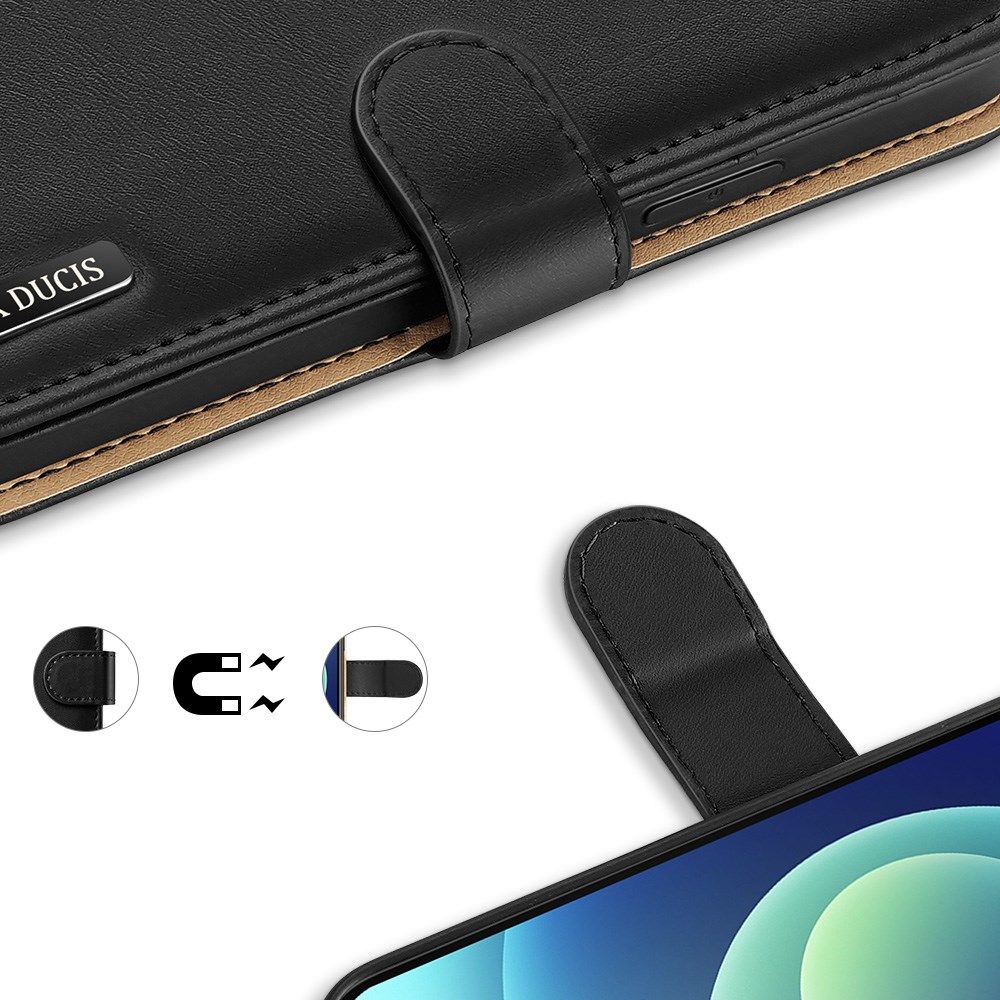 Dux Ducis Hivo Series Apple iPhone 12 Mini Hoesje Book Case Zwart afbeelding 5