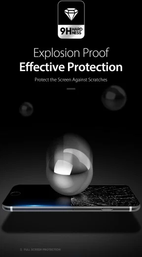 Dux Ducis iPhone 8 / 7 / SE 2020 / 2022 Tempered Glass Screenprotector afbeelding 5