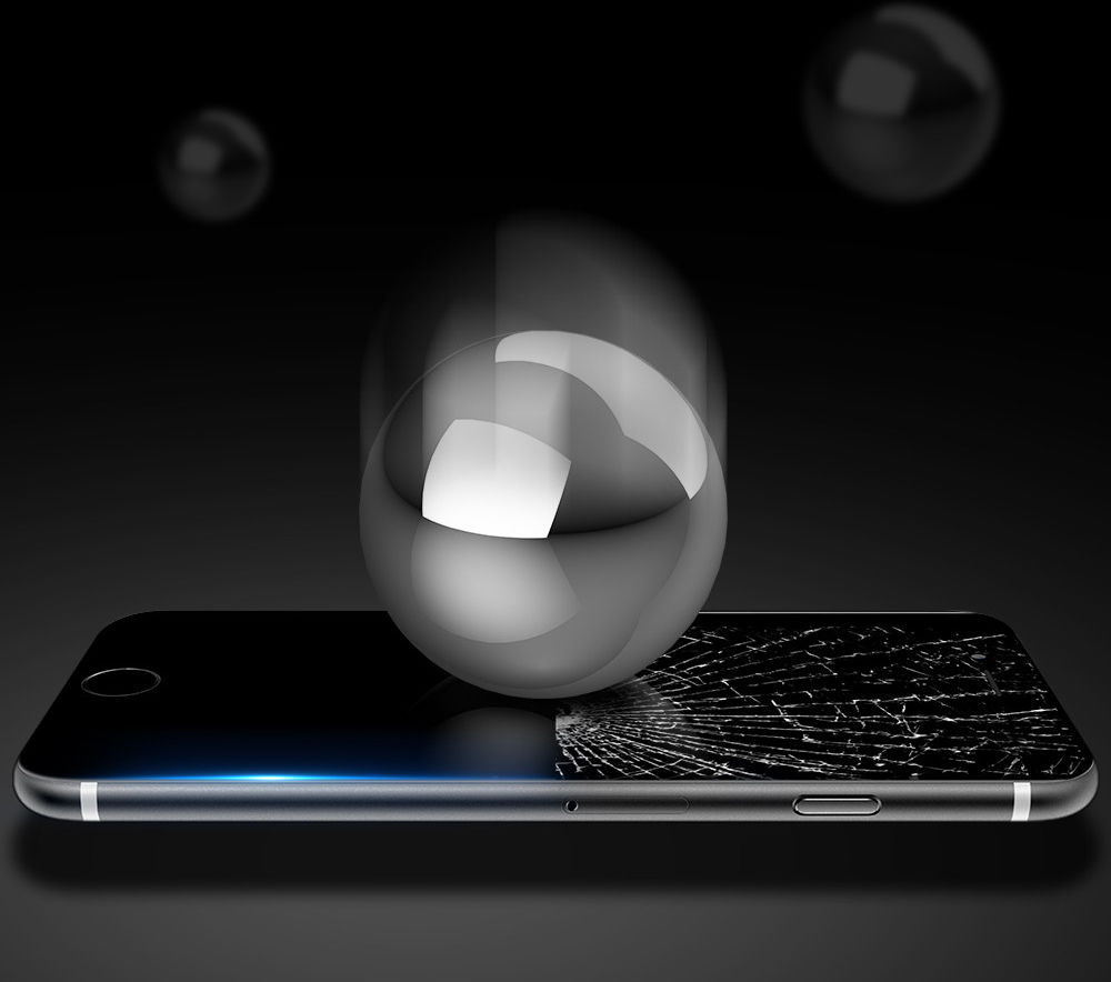Dux Ducis iPhone 8 Plus/7 Plus Tempered Glass Screen Protector Zwart afbeelding 5