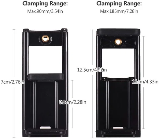 Telefoon en Tablet Houder Adapter voor Tripod en Selfiestick Zwart afbeelding 10