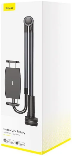 Baseus 360° Verstelbare Tablet en Telefoonhouder Bureau en Bed Grijs afbeelding 20