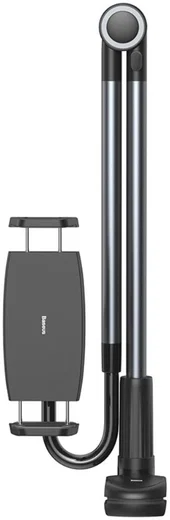 Baseus 360° Verstelbare Tablet en Telefoonhouder Bureau en Bed Grijs afbeelding 2