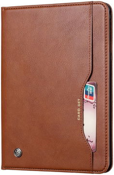 Apple iPad 10.2 2019 / 2020 / 2021 Portemonnee Tri-Fold Hoes Bruin