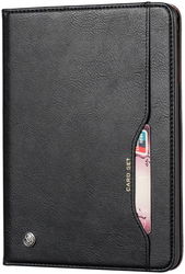 Apple iPad 10.2 2019 / 2020 / 2021 Portemonnee Tri-Fold Hoes Zwart afbeelding