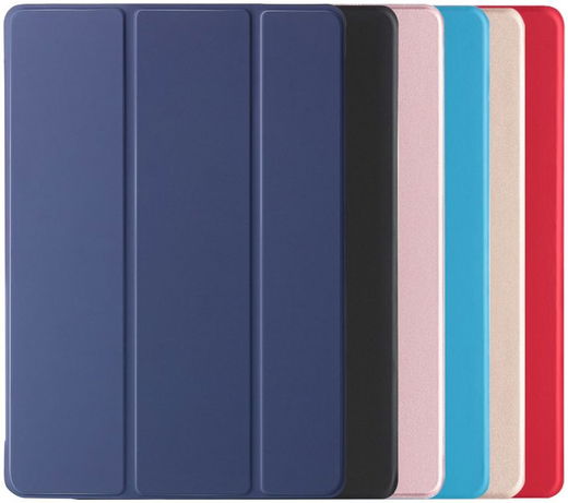 iPad 10.2 2019 / 2020 / 2021 Tri-Fold Book Case met Standaard Zwart afbeelding 9