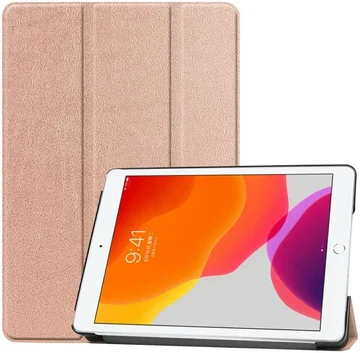 Apple iPad 10.2 (2021/2020/2019) Hoes Tri-Fold Book Case Roze