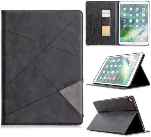 Apple iPad 10.2 2019 / 2020 / 2021 Stand Hoes Geometrie Zwart afbeelding 8
