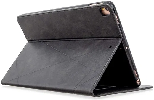 Apple iPad 10.2 2019 / 2020 / 2021 Stand Hoes Geometrie Zwart afbeelding 7
