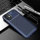 Apple iPhone 12 Mini Hoesje Carbon Fiber Back Cover Blauw afbeelding 3