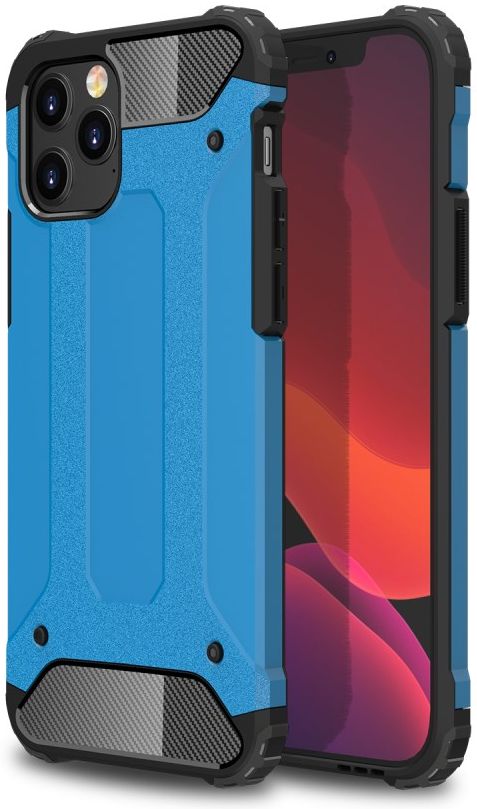 Apple iPhone 12 Pro Max Hoesje Shockproof Hybride Backcover Baby Blauw afbeelding 1
