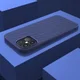 Apple iPhone 12 / 12 Pro Hoesje Twill Slim Textuur Back Cover Blauw afbeelding 6