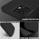 Apple iPhone 12 Pro Max Hoesje Twill Slim Textuur Back Cover Zwart afbeelding 8