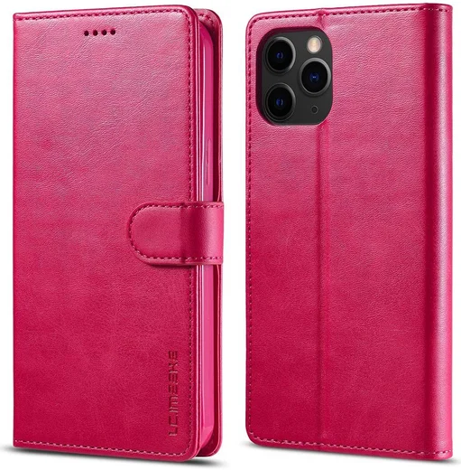 LC.IMEEKE Apple iPhone 12 Mini Hoesje Portemonnee Book Case Rood afbeelding 5