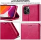 LC.IMEEKE Apple iPhone 12 Mini Hoesje Portemonnee Book Case Rood afbeelding 9