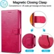 LC.IMEEKE Apple iPhone 12 Mini Hoesje Portemonnee Book Case Rood afbeelding 12