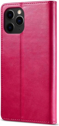 LC.IMEEKE Apple iPhone 12 Mini Hoesje Portemonnee Book Case Rood afbeelding 2