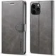 LC.IMEEKE Apple iPhone 12 Mini Hoesje Portemonnee Book Case Grijs afbeelding 4