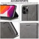 LC.IMEEKE Apple iPhone 12 Mini Hoesje Portemonnee Book Case Grijs afbeelding 11