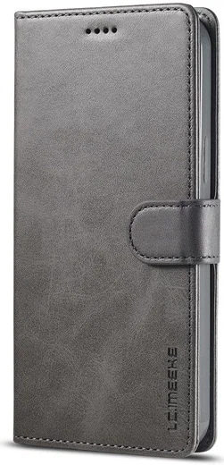LC.IMEEKE Apple iPhone 12 Mini Hoesje Portemonnee Book Case Grijs afbeelding 5